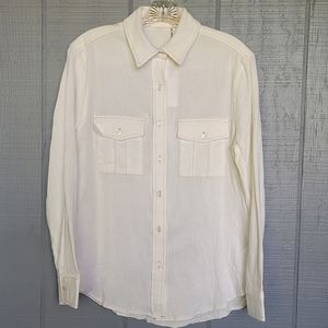 Ellison Women's Contemporary Apparel 100% Cotton White Shirt. Size S